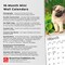 Pug Puppies | 2026 7 x 14 Inch (Hanging) Monthly Mini Wall Calendar